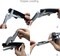Handheld Plier Stapler, Desktop Stapler, Sturdy Metal Hand Stapler for Office, School and Home, Only Can Use with NO.10 Staples, Black, 2024 Gifts